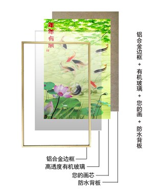 定制大尺寸画框打印照片相框装裱十字绣外框裱框钻石画框地图边框