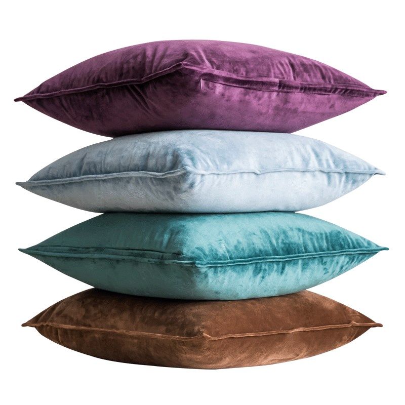 汽车现代客厅沙发靠垫靠枕抱枕套子毛绒包边纯色定制大号腰枕方形,淘宝优惠券,粉丝福利购,淘宝优惠卷