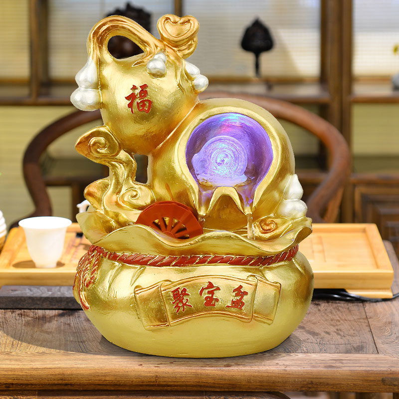 流水喷泉葫芦风车水轮球摆件客厅开业店铺吧台办公室桌面工艺礼品,淘宝优惠券,粉丝福利购,淘宝优惠卷