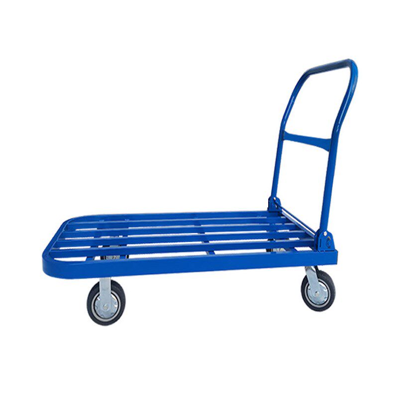 手推车拉货车钢管平板车折叠静音搬运车小拖车四轮便携家用手拉车,淘宝优惠券,粉丝福利购,淘宝优惠卷