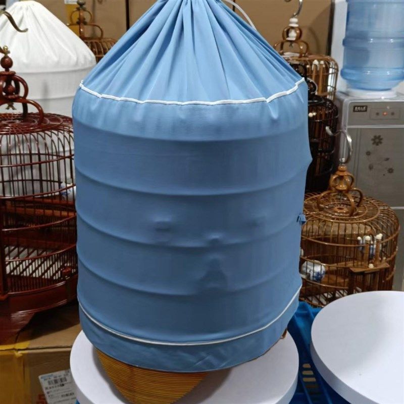 藏青白条纹画眉鸟笼布罩大号36公分333028画眉鸟笼衣遮光换毛透气,淘宝优惠券,粉丝福利购,淘宝优惠卷