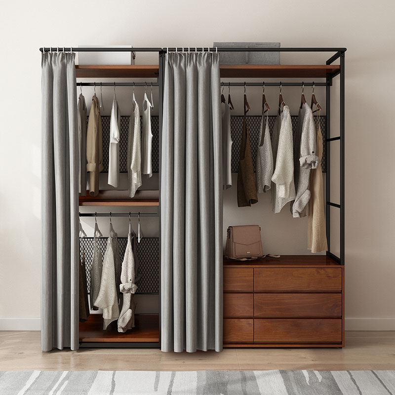 开放式衣架卧室落地铁艺衣柜置物架防尘步入式金属衣帽间架子组合,淘宝优惠券,粉丝福利购,淘宝优惠卷