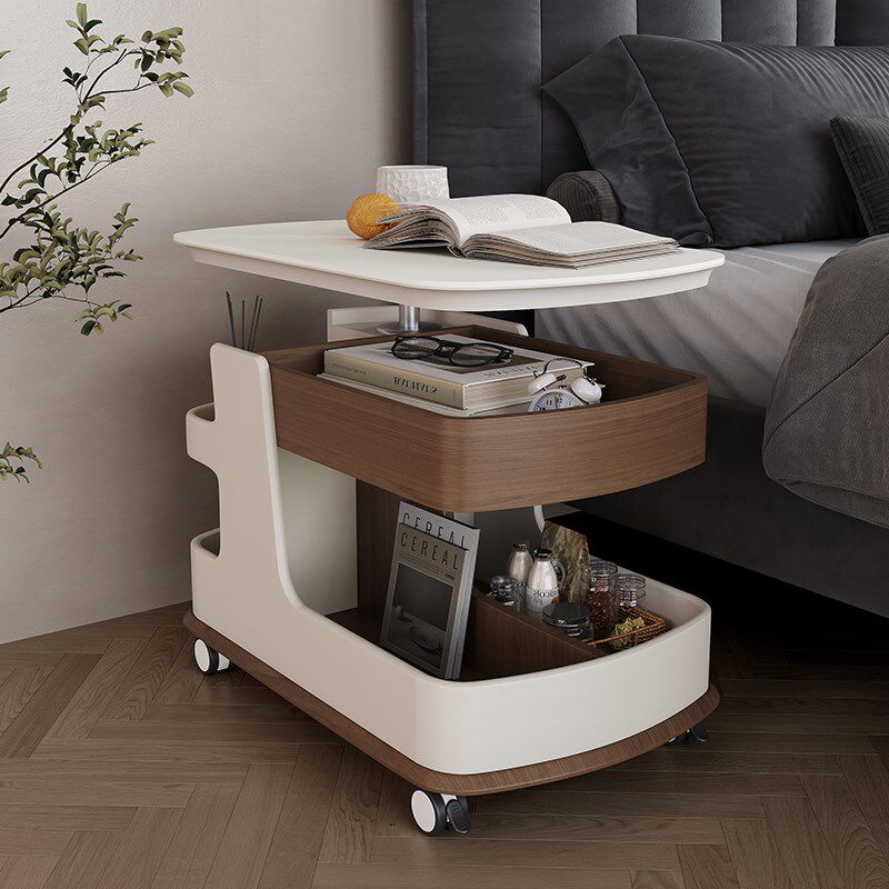 2024新款实木客厅沙发边几柜可移动升降小户型推车卧室床头柜茶几,淘宝优惠券,粉丝福利购,淘宝优惠卷