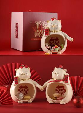 引进财神宝猫饰品装饰创意财神家客厅新居喜迎新婚礼物
