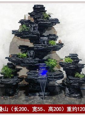 假山流水喷泉庭院花园真石头造景鱼缸鱼池水景观阳台室内装饰摆件