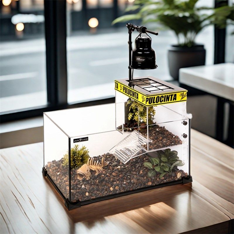 葆易马赫乌龟饲养缸桌面别墅生态缸带过滤造景爬晒台一体家用玻璃,淘宝优惠券,粉丝福利购,淘宝优惠卷