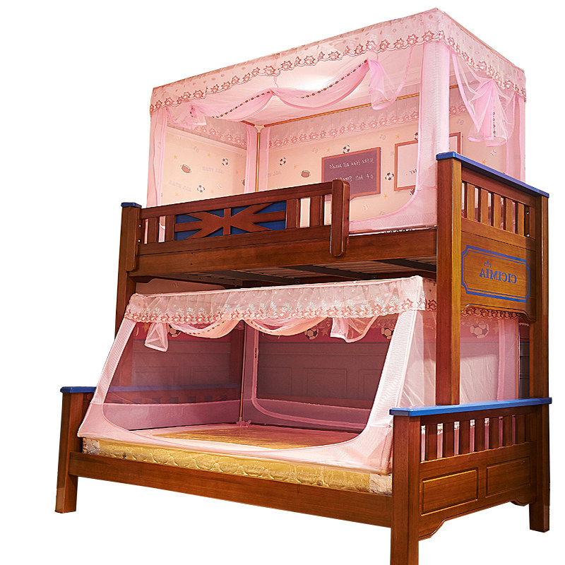 子母床蚊帐上下铺梯形家用二层母子床双层床高低床上下床1.2m1.5m,淘宝优惠券,粉丝福利购,淘宝优惠卷