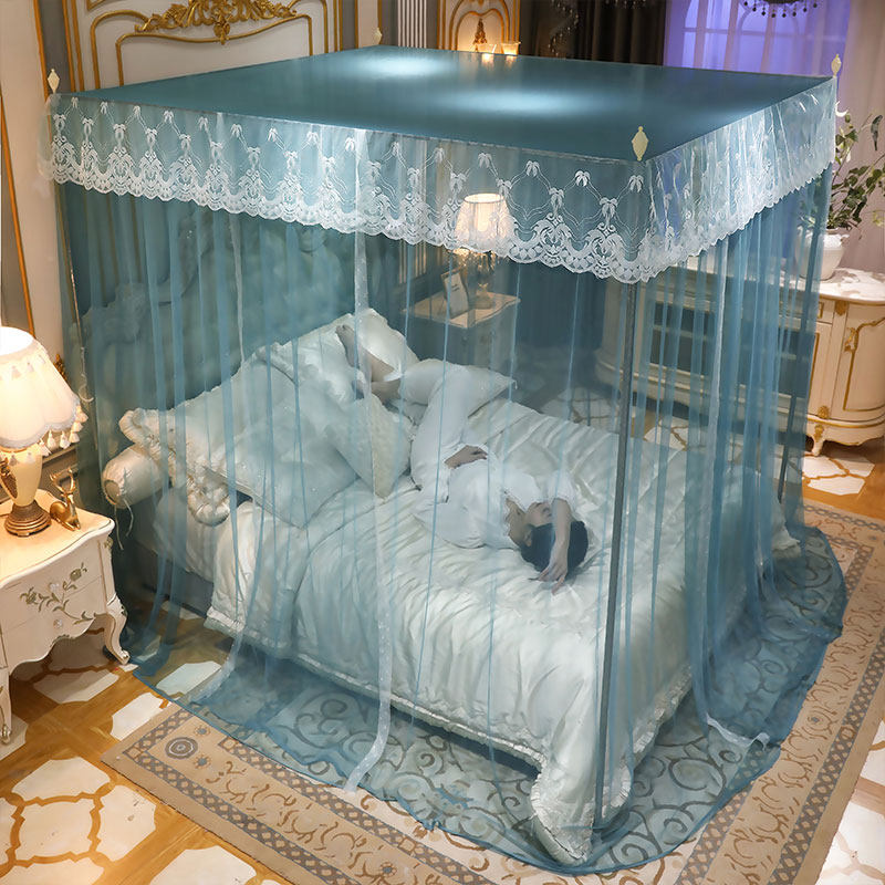蚊帐家用防尘公主欧式宫廷落地加厚遮光帘2021加密支架高端不锈钢,淘宝优惠券,粉丝福利购,淘宝优惠卷