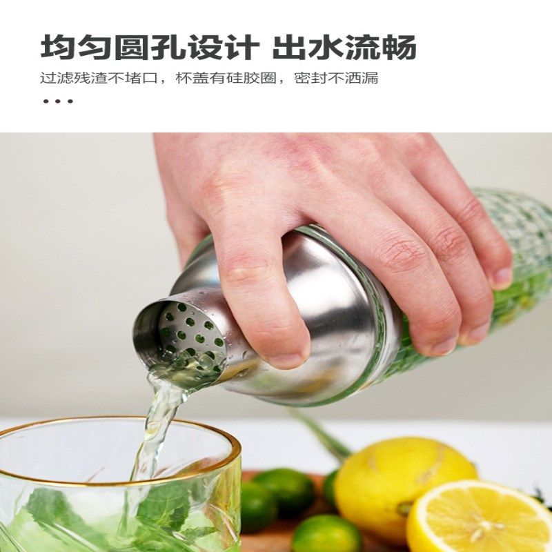 玻璃雪克杯奶茶店专用手打柠檬茶制作工具手摇杯调酒器套装,淘宝优惠券,粉丝福利购,淘宝优惠卷