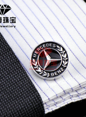 英博袖扣24款车标造型男士法式衬衫袖口扣袖钉Cufflinks /800900