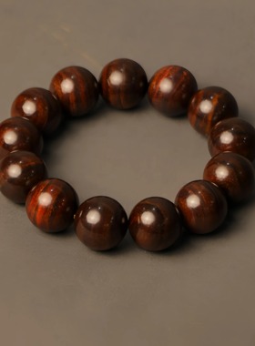 枫博士海南黄花梨紫油山水手串