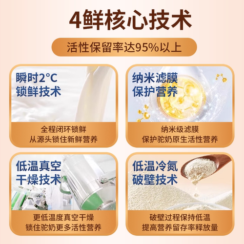 【新国标认证】西漠金驼富硒初乳配方驼乳粉纯新疆奶源旗舰正品 - 图1