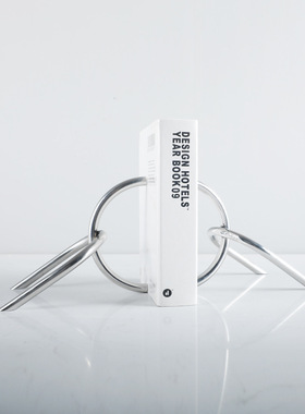 新中式书挡书立架创意书房摆件轻奢风书靠夹书器家居样板房装饰品