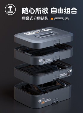 能工盒子家用工具箱组合工具大全万能全套电钻工具套装电工维修