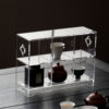 Miyan transparent acrylic tea set display storage rack
