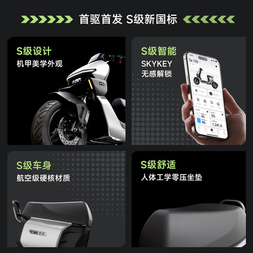 【S级电自】首驱电动Sz 110智能长续航电动自行车男女通勤用 - 图0