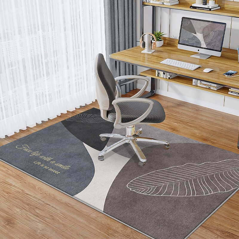 Computer chair floor mat bedroom no-maintenance carpet rectangular study chair swivel chair desk floor protection mat