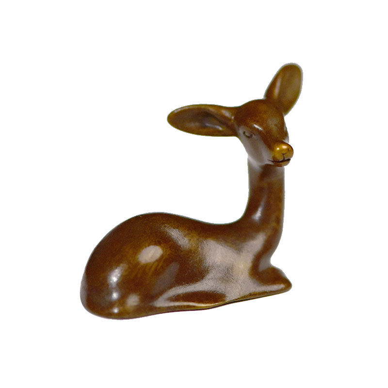 东意文房 黄铜书房小卧鹿笔搁笔架镇纸尺国画书法书房摆件毛笔托,淘宝优惠券,粉丝福利购,淘宝优惠卷