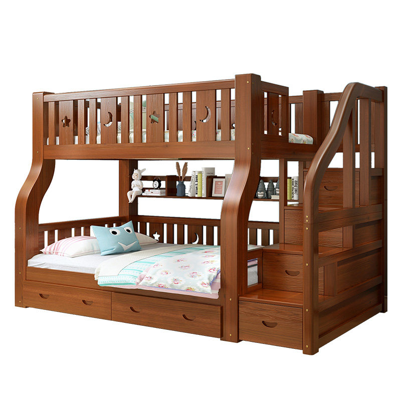 全实木双层上下床多功能高低床两层上下铺木床大人双人儿童子母床,淘宝优惠券,粉丝福利购,淘宝优惠卷