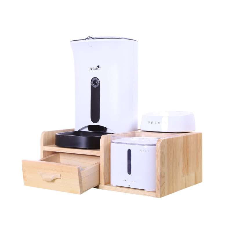 派旺宠物喂食器小佩饮水机组合碗架狗碗架子猫咪餐桌餐台实木,淘宝优惠券,粉丝福利购,淘宝优惠卷