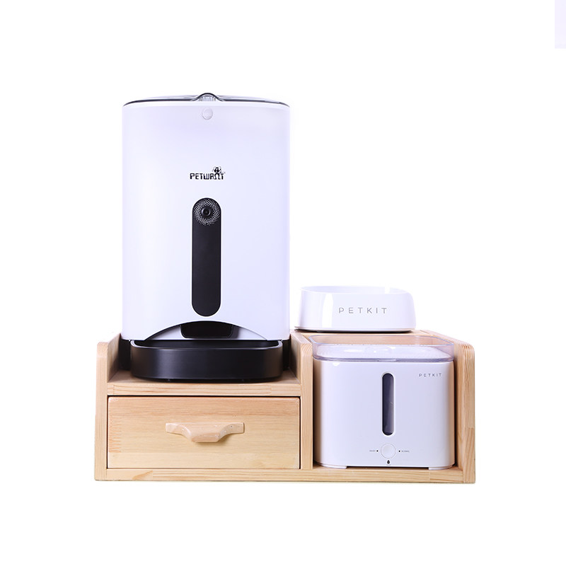 派旺宠物喂食器小佩饮水机组合碗架狗碗架子猫咪餐桌餐台实木,淘宝优惠券,粉丝福利购,淘宝优惠卷