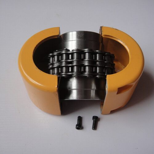 链轮齿轮链条联轴器KC链条式联轴器滚子链连轴器带链条KC5018 - 图1