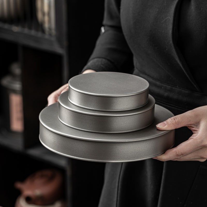 哲明 纯锡茶饼盒 单片茶叶饼茶包装盒单饼锡制茶叶罐357克茶饼盒,淘宝优惠券,粉丝福利购,淘宝优惠卷