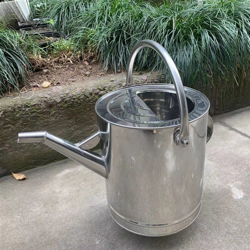 不锈钢304长嘴加油桶耐高温80度15升手提加油壶带盖全钢大号,淘宝优惠券,粉丝福利购,淘宝优惠卷