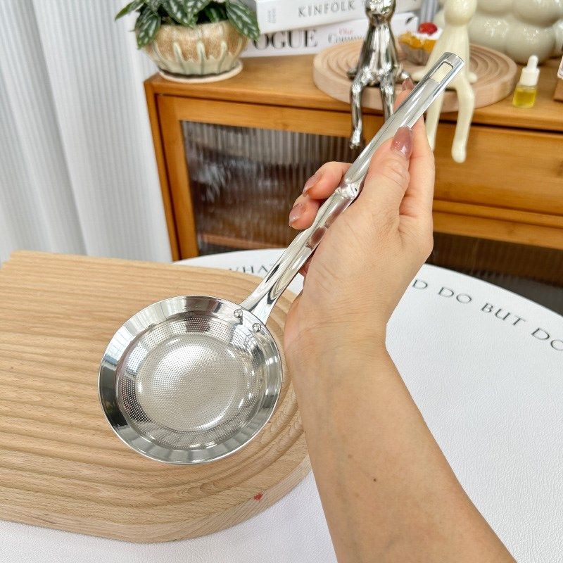 出口304不锈钢撇油滤油器去浮沫漏勺豆浆过滤网勺超密隔油勺,淘宝优惠券,粉丝福利购,淘宝优惠卷