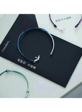 自玩，中世纪风格蓝鸟半手镯，精致覆古高端小众设计手饰品