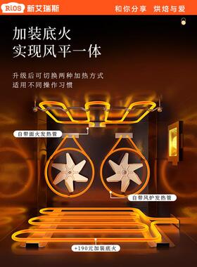 新艾瑞斯EC01C风炉商用电烤箱热风大容量家用私房烘焙平炉二合一