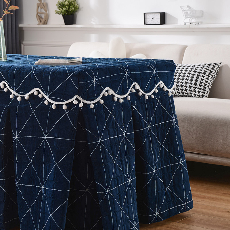 长方形烤火桌子罩套烤火罩新款正方形电炉罩套取暖桌罩套加厚加绒,淘宝优惠券,粉丝福利购,淘宝优惠卷