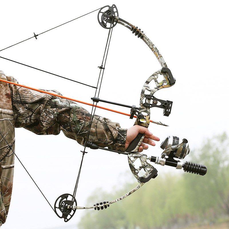 射箭渔轮射鱼器底座全金属双鱼堡垒左右手通用傻瓜渔轮套装射鱼箭,淘宝优惠券,粉丝福利购,淘宝优惠卷