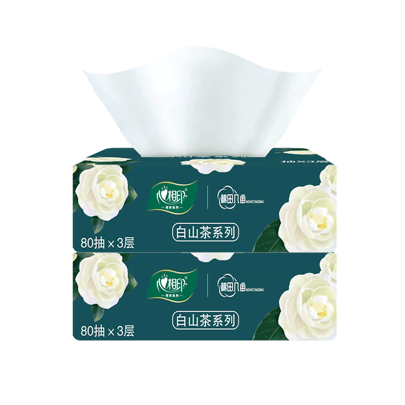 秒杀好价！心相印茶语抽纸80抽2包