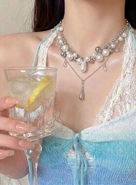 纯白缪斯 精致多层珍珠choke项链女款2026新款高级感气质礼服配饰