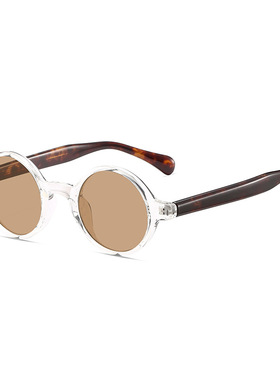 日系复古圆框偏光开车墨镜