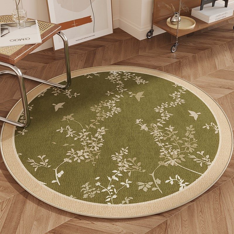 圆形地毯书房卧室电脑椅客厅沙发梳妆台复古摇摇椅垫子转椅地垫,淘宝优惠券,粉丝福利购,淘宝优惠卷