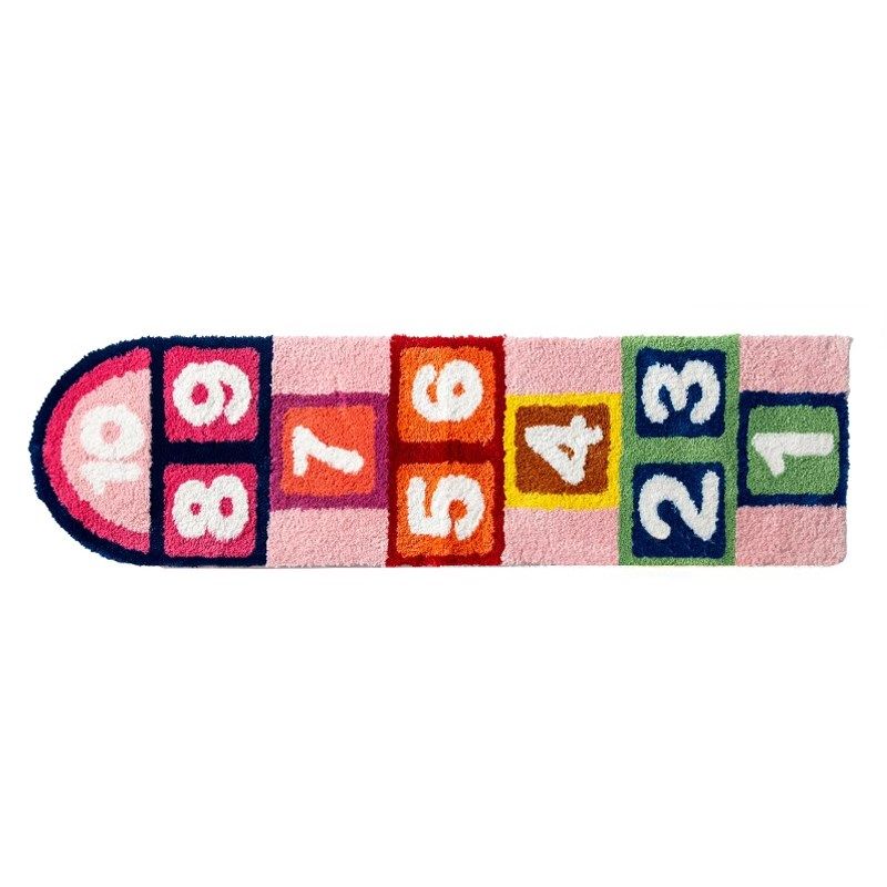 织己织物儿童趣味卡通地毯跳房子游戏卧室床边毯沙发装饰地垫早教,淘宝优惠券,粉丝福利购,淘宝优惠卷