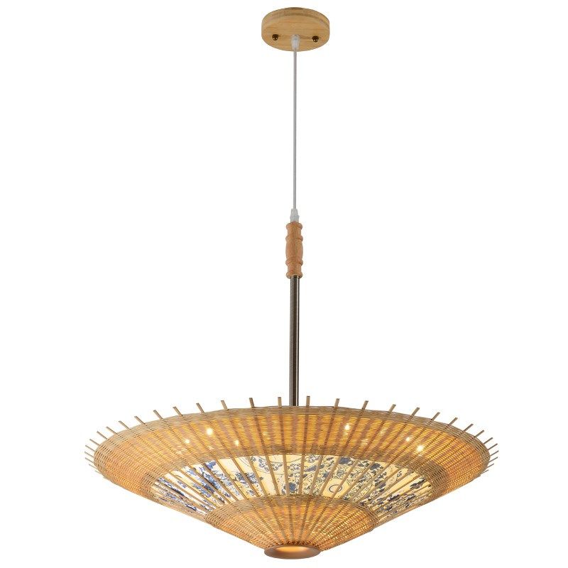 伞灯吊灯中国风 竹灯 竹艺竹编射灯 新中式餐厅民宿楼梯 日式吊灯,淘宝优惠券,粉丝福利购,淘宝优惠卷