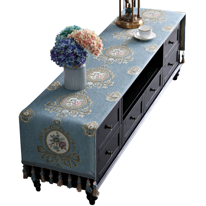 欧式电视柜盖布桌布布艺长方形茶几客厅防尘罩台布盖巾桌垫鞋柜布,淘宝优惠券,粉丝福利购,淘宝优惠卷