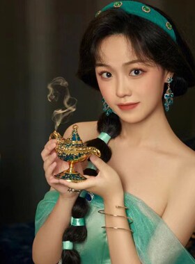 茉莉公主阿拉丁神灯西域风情许愿神灯主题拍照道具装饰摆件送礼