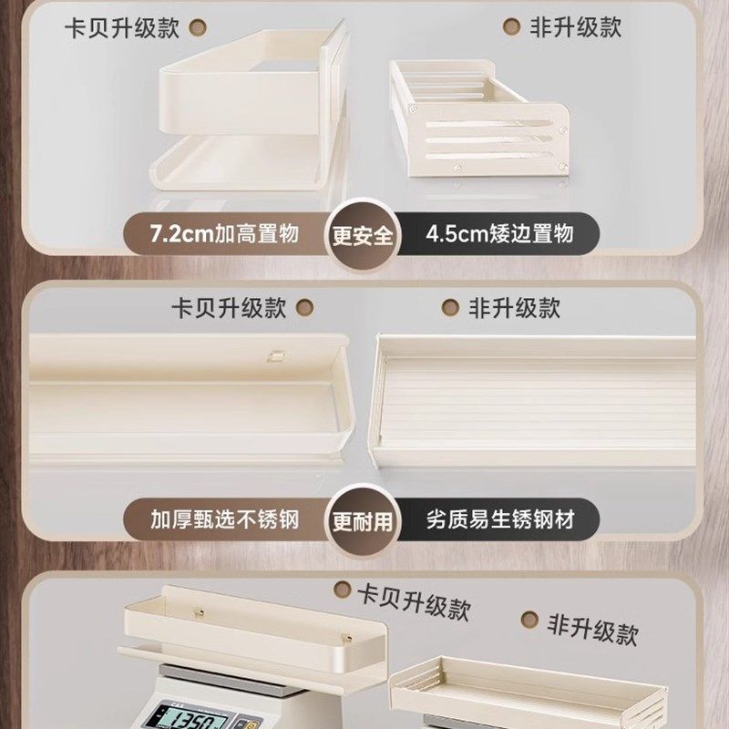 卡贝厨房不锈钢置物架调料品架砧板锅盖架多功能抹布铲勺收纳挂架,淘宝优惠券,粉丝福利购,淘宝优惠卷