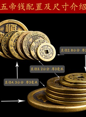 出入平安压门槛过门石下压的五帝钱门槛石装修门口地砖铜钱门坎钱