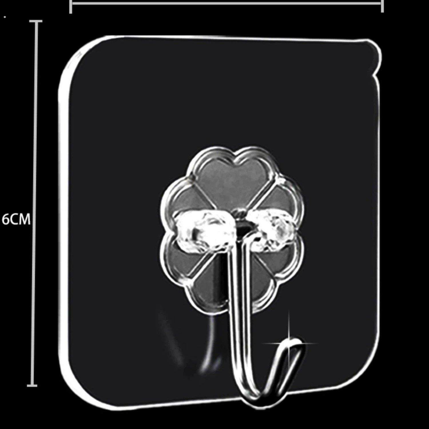 【十个装】挂钩强力粘胶贴墙壁透明挂钩免打孔强力浴室居家日用套,淘宝优惠券,粉丝福利购,淘宝优惠卷