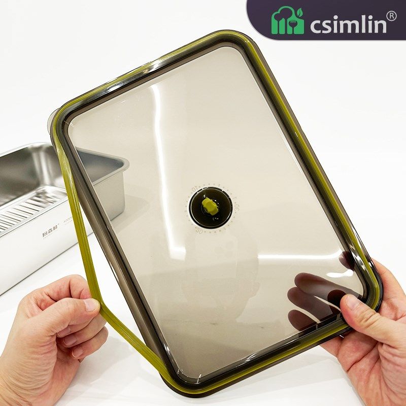 厨森林特大容量保鲜盒304钢冰箱冷冻专用水果蔬菜收纳盒密封盒子,淘宝优惠券,粉丝福利购,淘宝优惠卷