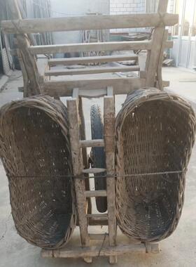 老式手推车实木独轮车平板车民俗老物件影视道具农家乐覆古怀旧