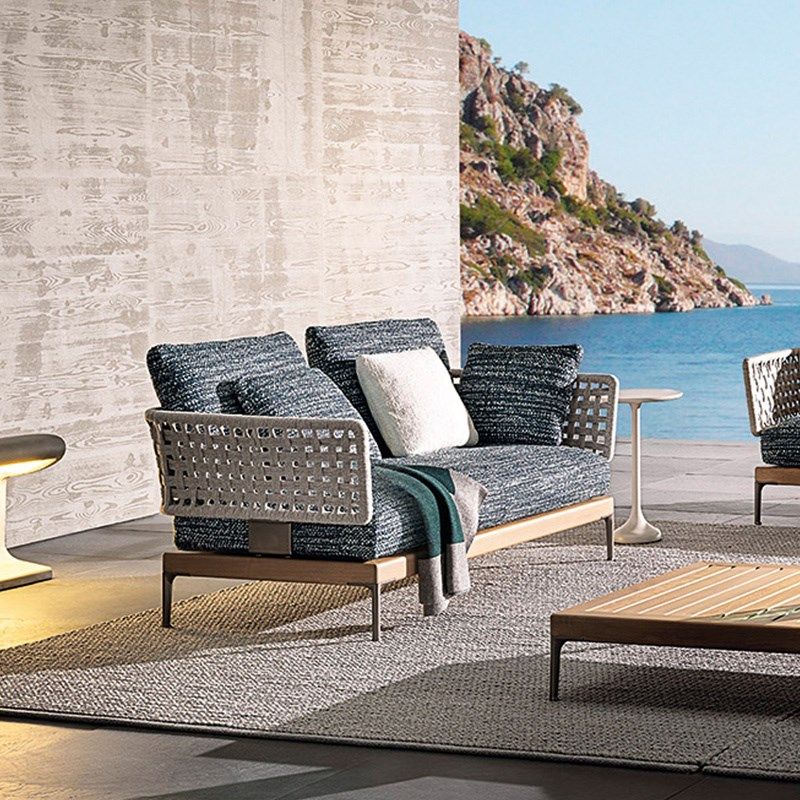 户外沙发休闲室外内实木柚木铝合金防水庭院露台花园藤编家具组合,淘宝优惠券,粉丝福利购,淘宝优惠卷