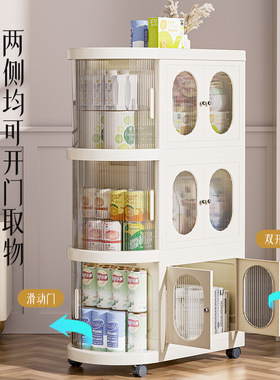 免安装置物架小推车家用零食收纳柜可移动储物柜沙发边分层收纳架
