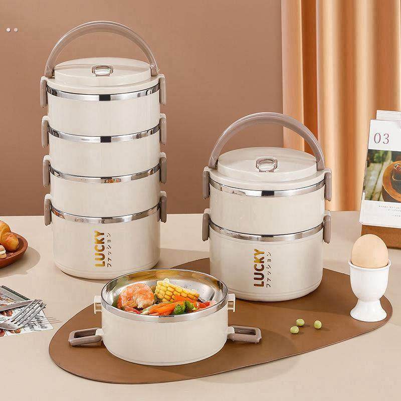 热卖特厚双层不锈钢饭盒上班族小学生午餐盒多层专用保温桶保温盒,淘宝优惠券,粉丝福利购,淘宝优惠卷