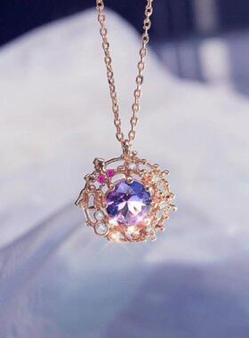 闺蜜项炼女二人款三人四人学生儿童女童小女孩仙气锁骨炼生日礼物